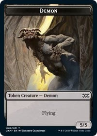Demon // Marit Lage Double-sided Token [Double Masters Tokens] | Impulse Games and Hobbies
