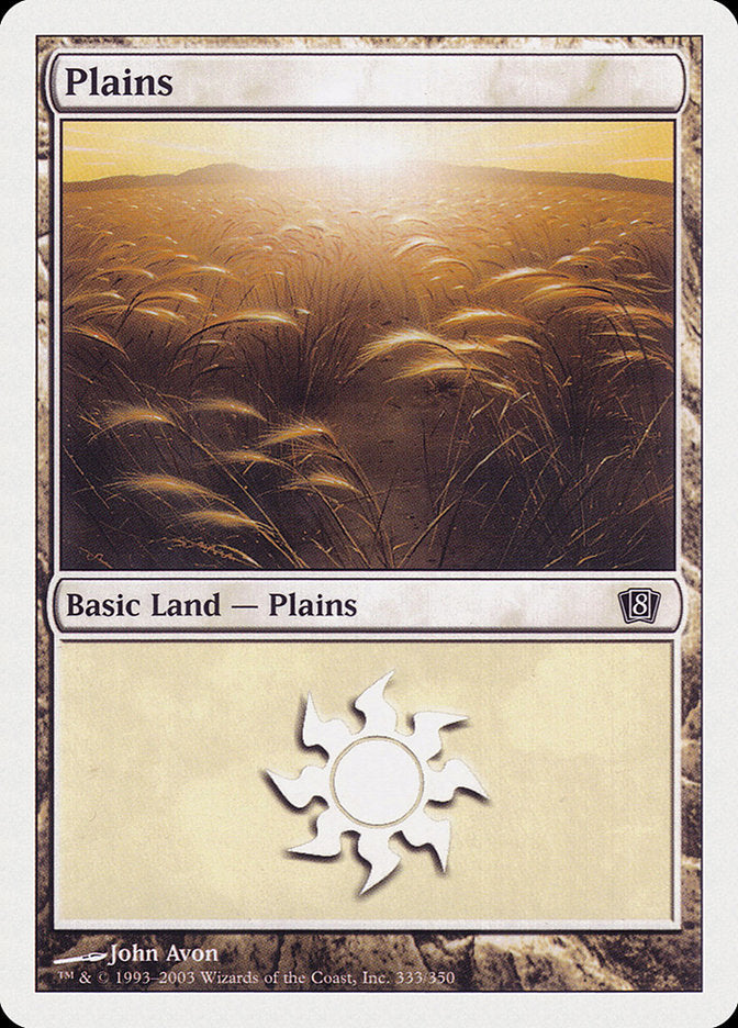 Plains (333) [Eighth Edition] | Impulse Games and Hobbies