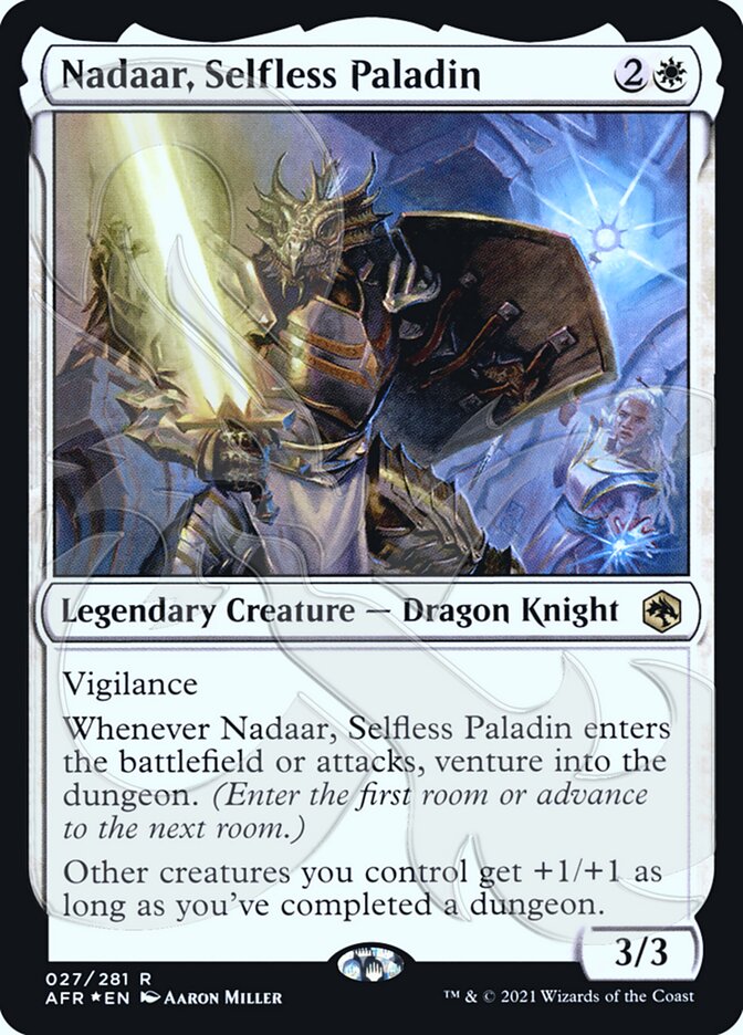 Nadaar, Selfless Paladin (Ampersand Promo) [Dungeons & Dragons: Adventures in the Forgotten Realms Promos] | Impulse Games and Hobbies