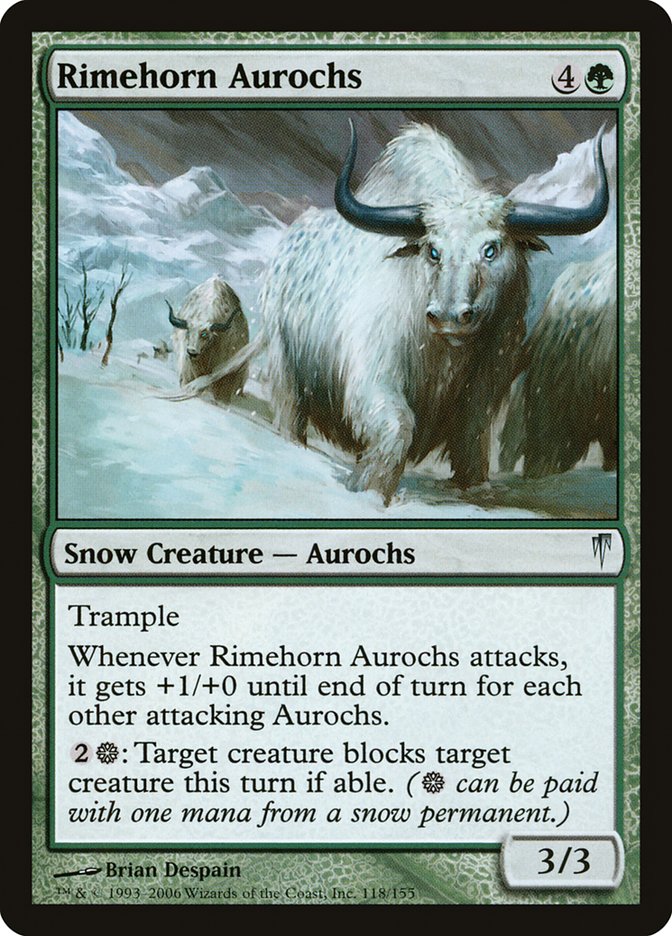 Rimehorn Aurochs [Coldsnap] | Impulse Games and Hobbies