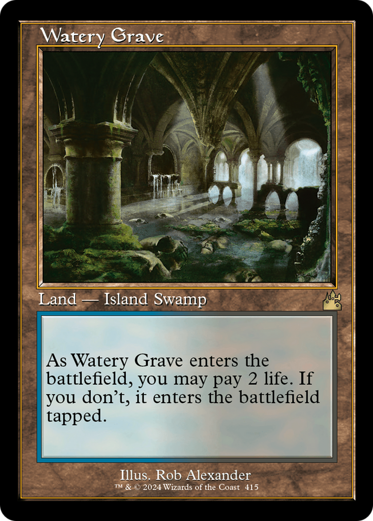 Watery Grave (Retro) [Ravnica Remastered] | Impulse Games and Hobbies