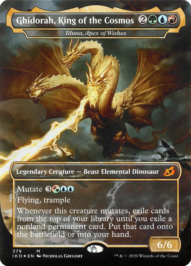 Illuna, Apex of Wishes - Ghidorah, King of the Cosmos (Godzilla Series) [Ikoria: Lair of Behemoths] | Impulse Games and Hobbies