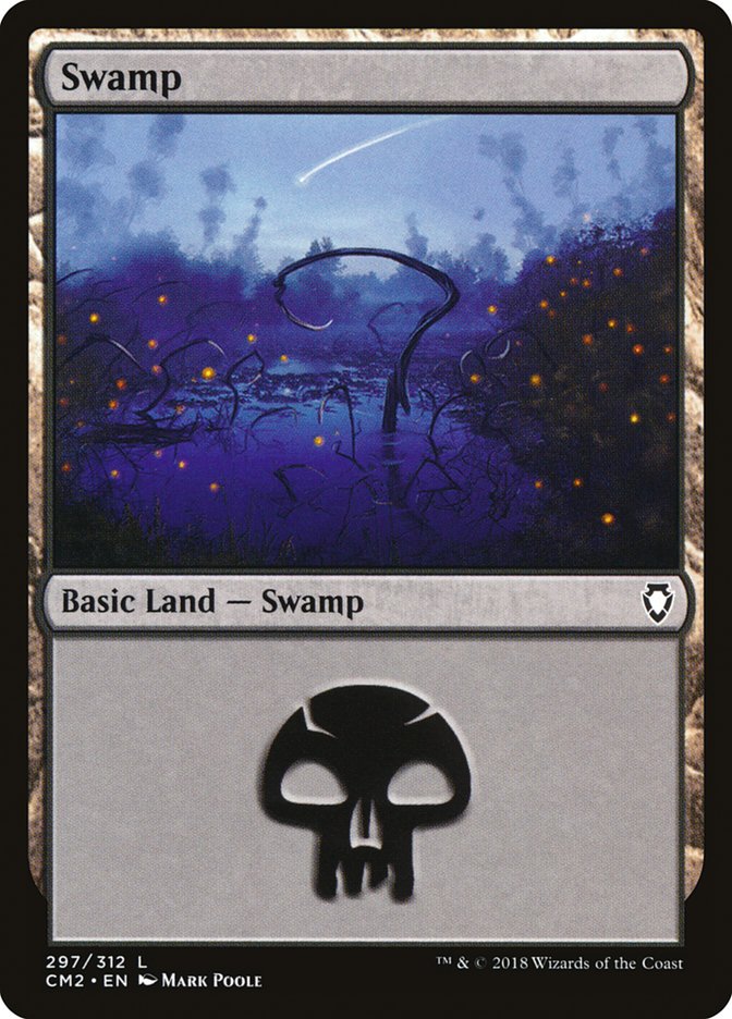 Swamp (297) [Commander Anthology Volume II] | Impulse Games and Hobbies