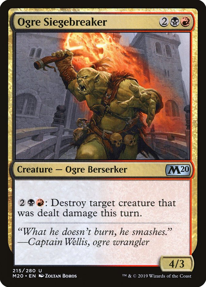 Ogre Siegebreaker [Core Set 2020] | Impulse Games and Hobbies