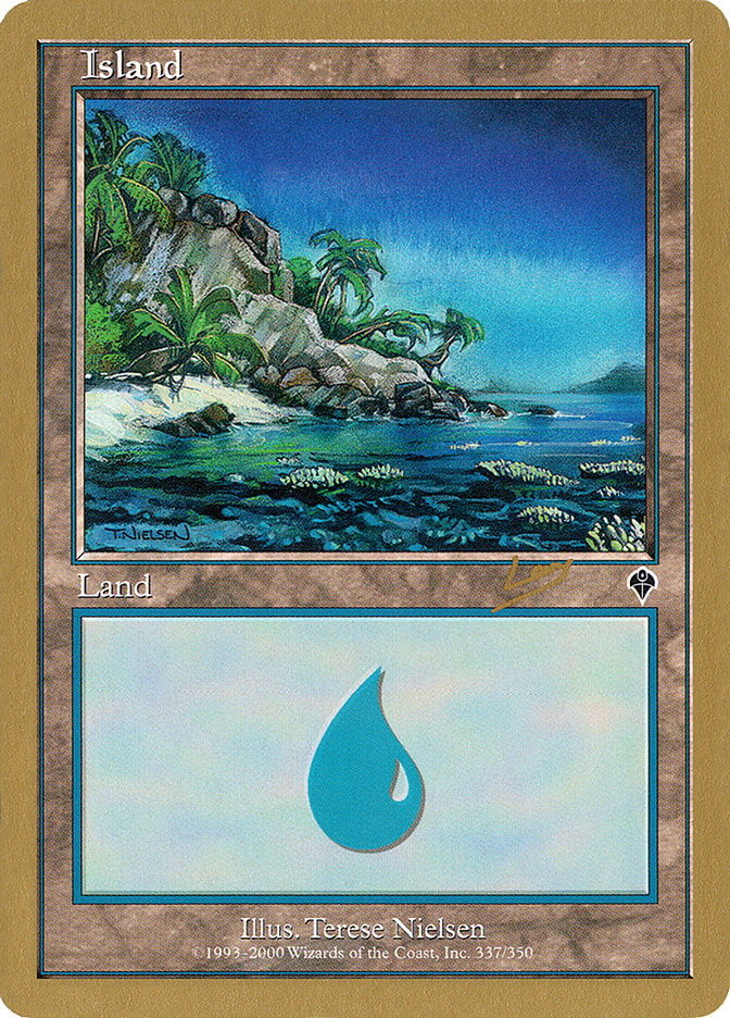 Island (rl337a) (Raphael Levy) [World Championship Decks 2002] | Impulse Games and Hobbies