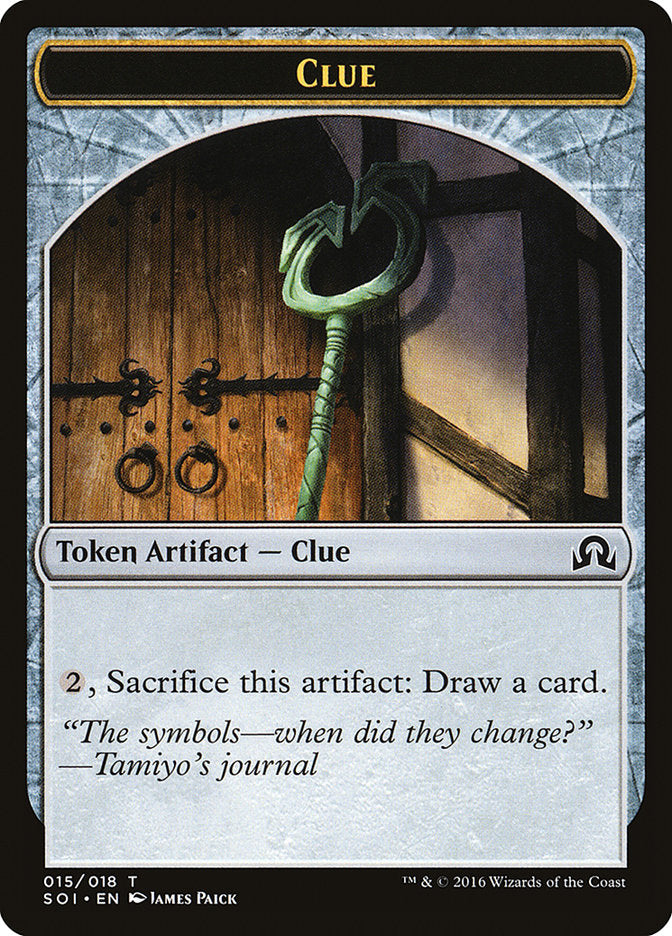 Clue (015/018) [Shadows over Innistrad Tokens] | Impulse Games and Hobbies