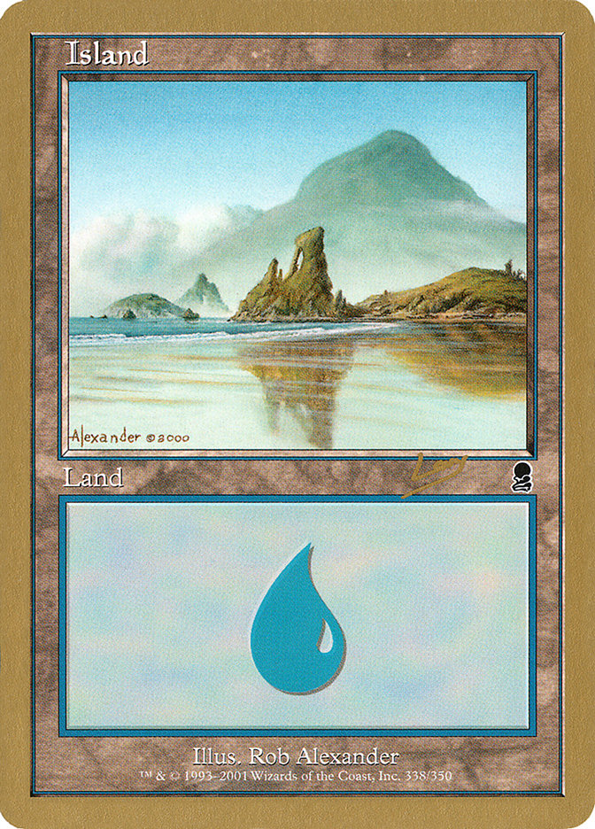 Island (rl338) (Raphael Levy) [World Championship Decks 2002] | Impulse Games and Hobbies