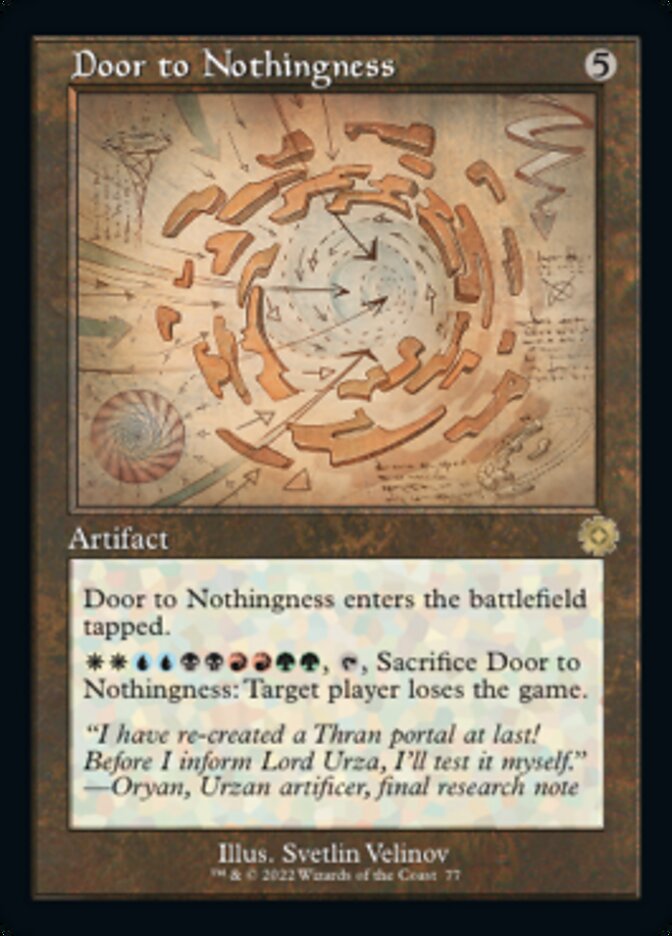 Door to Nothingness (Retro Schematic) [The Brothers' War Retro Artifacts] | Impulse Games and Hobbies