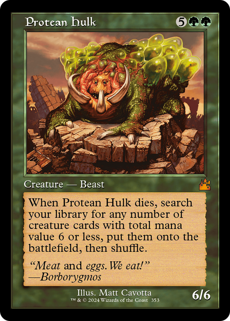 Protean Hulk (Retro Frame) [Ravnica Remastered] | Impulse Games and Hobbies