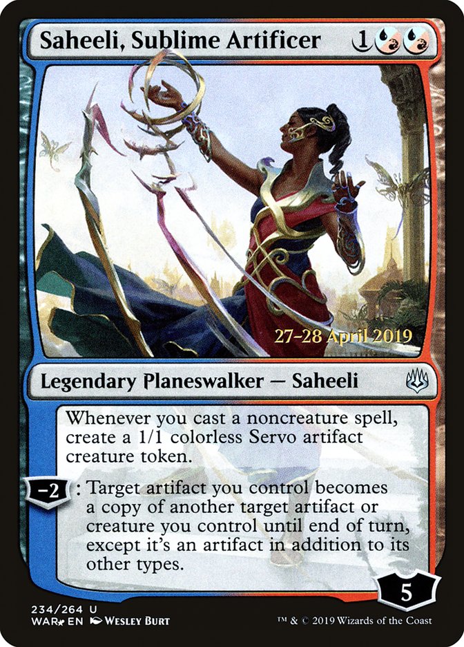 Saheeli, Sublime Artificer  [War of the Spark Prerelease Promos] | Impulse Games and Hobbies