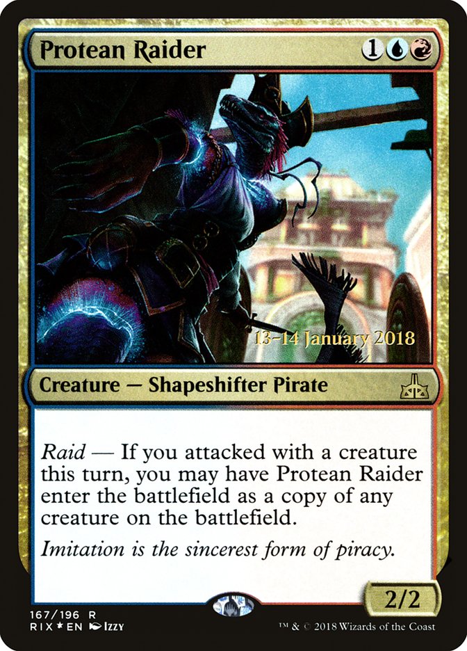 Protean Raider [Rivals of Ixalan Prerelease Promos] | Impulse Games and Hobbies