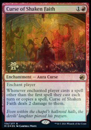 Curse of Shaken Faith [Innistrad: Midnight Hunt Prerelease Promos] | Impulse Games and Hobbies