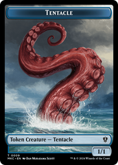 Tentacle // Koma's Coil Double-Sided Token [Murders at Karlov Manor Commander Tokens] | Impulse Games and Hobbies