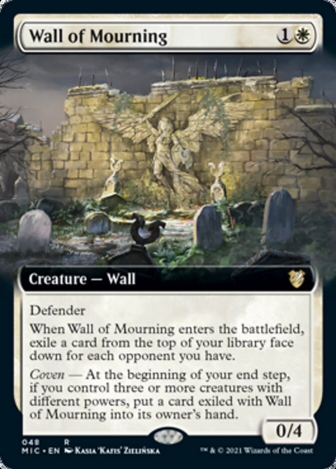 Wall of Mourning (Extended) [Innistrad: Midnight Hunt Commander] | Impulse Games and Hobbies