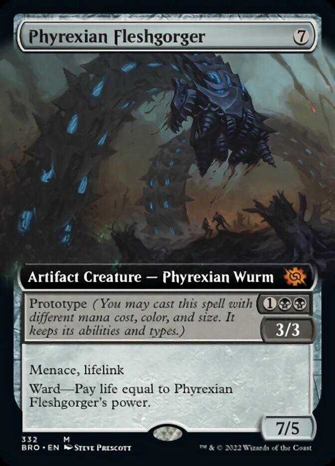 Phyrexian Fleshgorger (Extended Art) [The Brothers' War] | Impulse Games and Hobbies