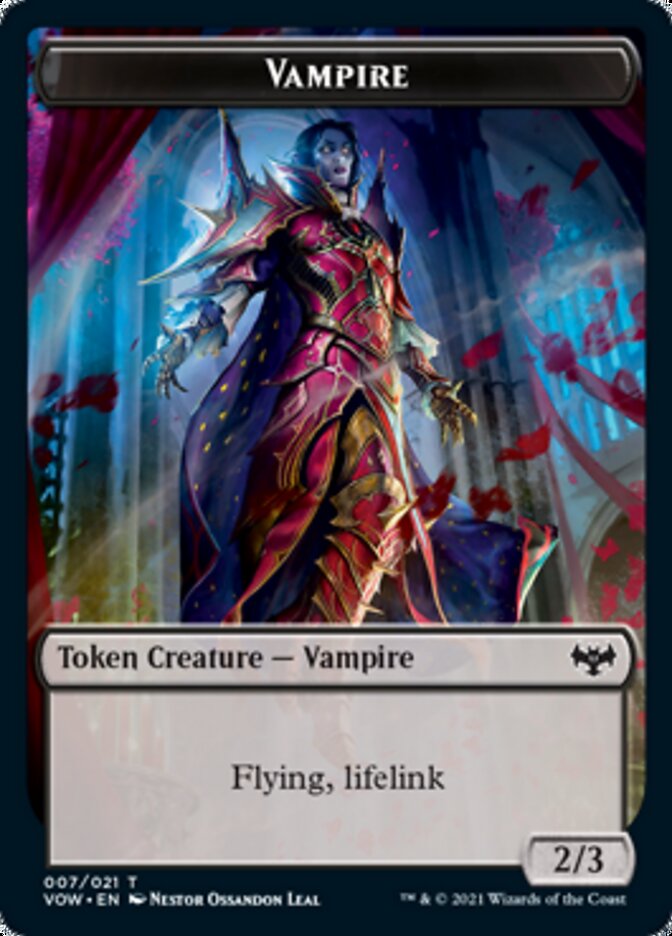 Vampire Token (007) [Innistrad: Crimson Vow Tokens] | Impulse Games and Hobbies