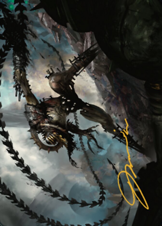 Razorlash Transmogrant Art Card (Gold-Stamped Signature) [The Brothers' War Art Series] | Impulse Games and Hobbies