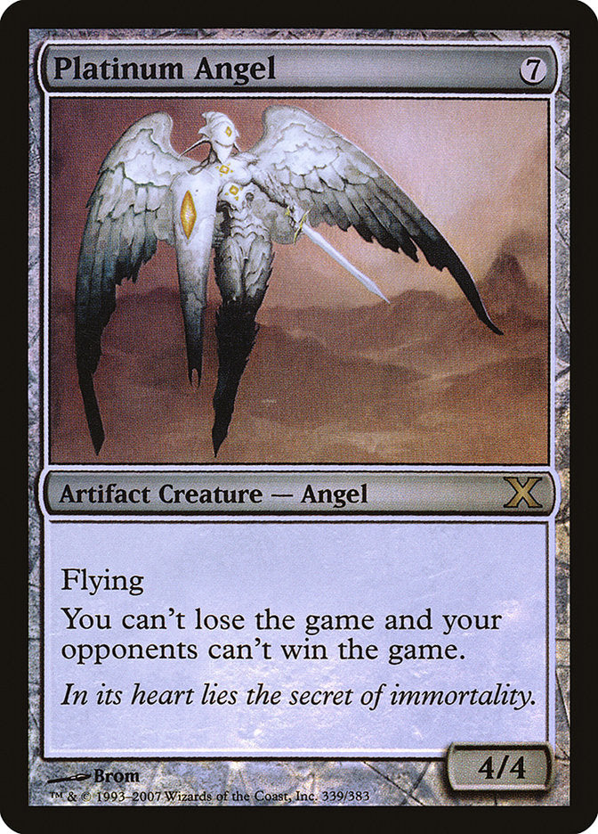 Platinum Angel (Premium Foil) [Tenth Edition] | Impulse Games and Hobbies