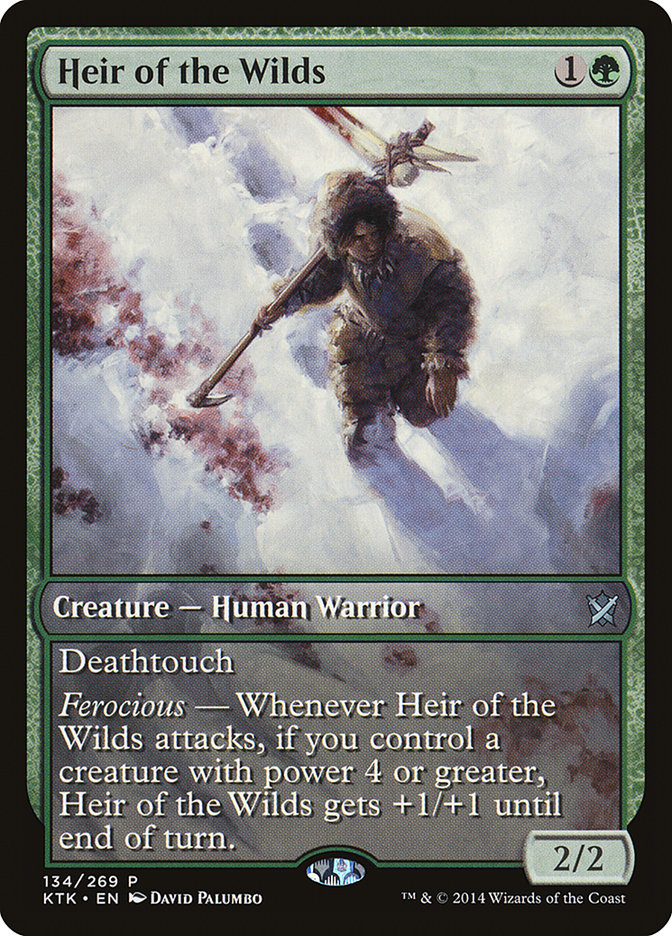 Heir of the Wilds (Game Day) (Extended Art) [Khans of Tarkir Promos] | Impulse Games and Hobbies