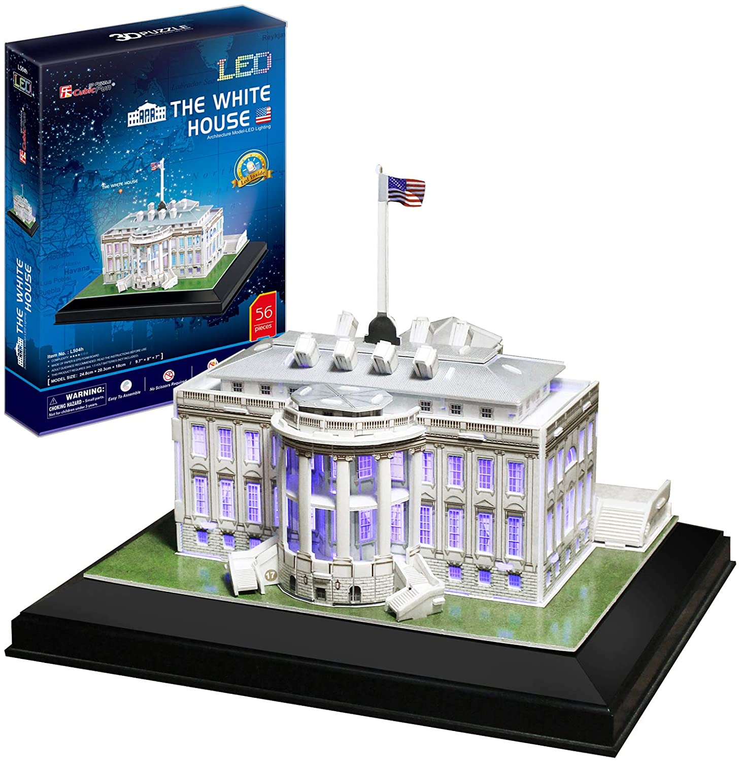 3D Puzzle: The White House LED | Impulse Games and Hobbies