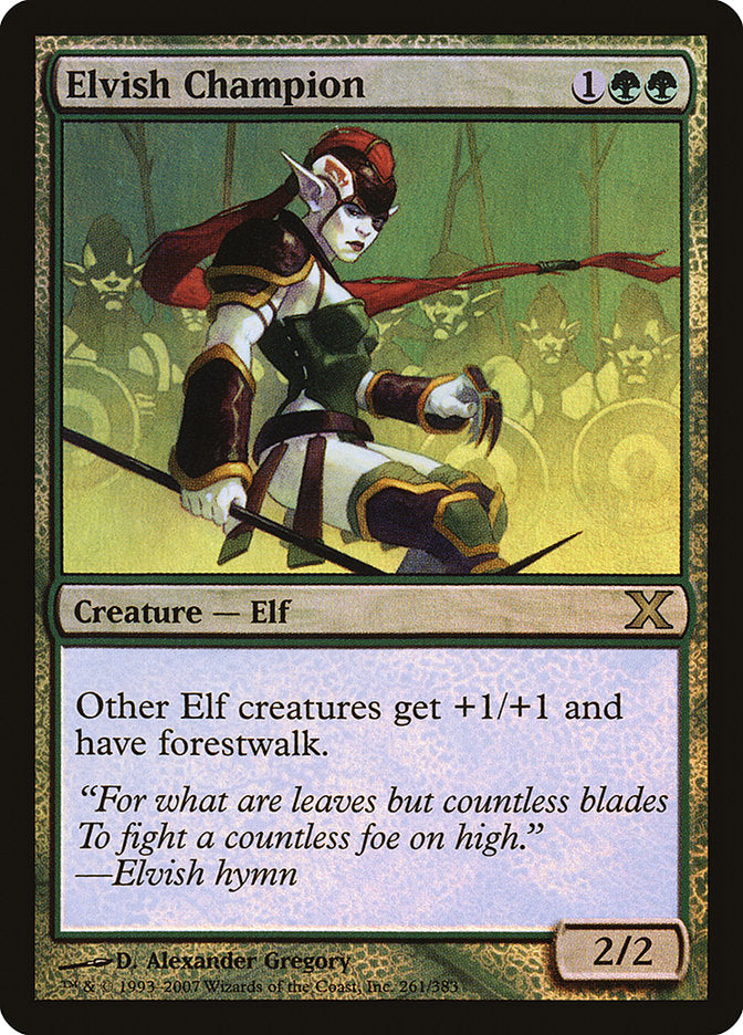Elvish Champion (Premium Foil) [Tenth Edition] | Impulse Games and Hobbies