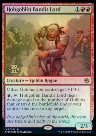 Hobgoblin Bandit Lord [Dungeons & Dragons: Adventures in the Forgotten Realms Prerelease Promos] | Impulse Games and Hobbies
