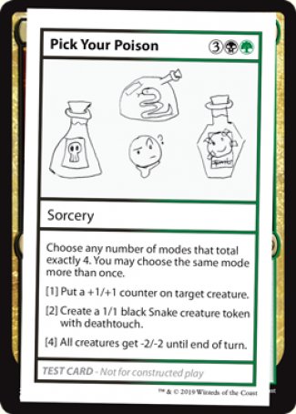 Pick Your Poison (2021 Edition) [Mystery Booster Playtest Cards] | Impulse Games and Hobbies