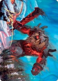 Quakebringer Art Card (Gold-Stamped Signature) [Kaldheim: Art Series] | Impulse Games and Hobbies