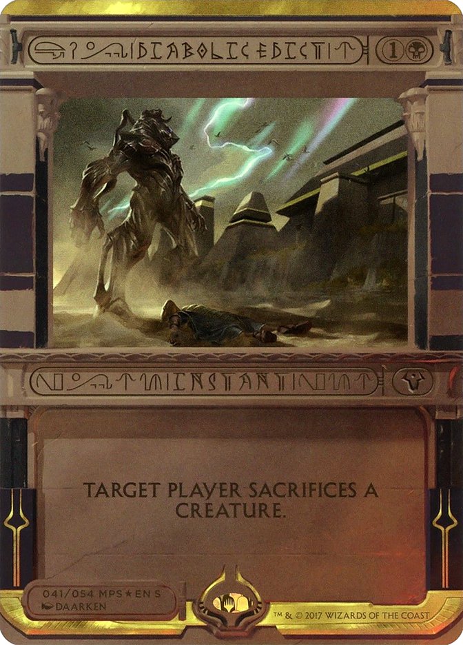 Diabolic Edict (Invocation) [Amonkhet Invocations] | Impulse Games and Hobbies