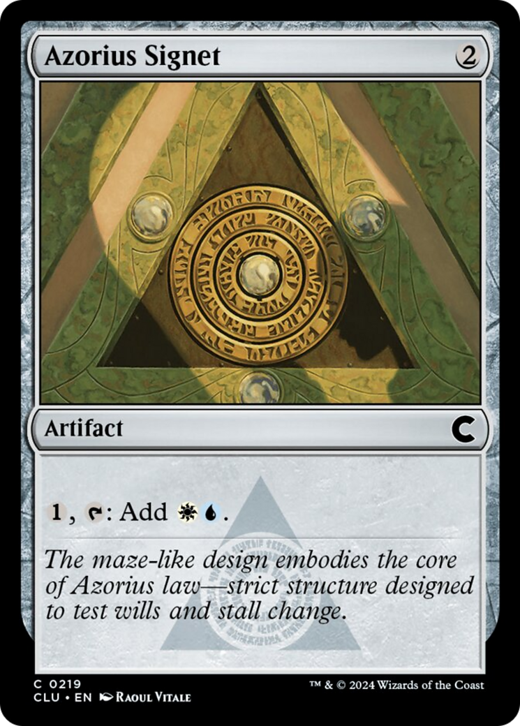 Azorius Signet [Ravnica: Clue Edition] | Impulse Games and Hobbies