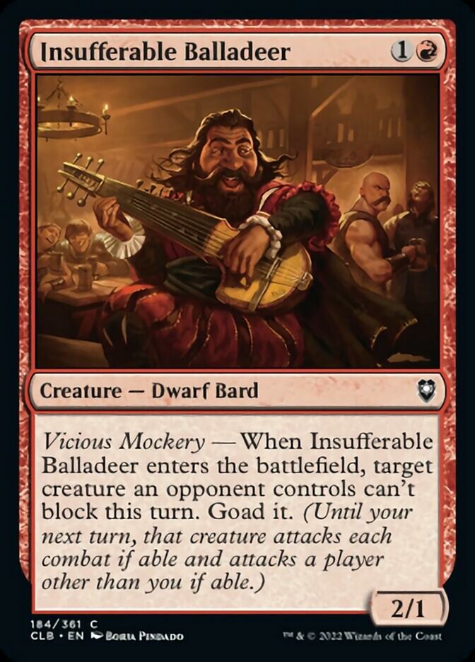 Insufferable Balladeer [Commander Legends: Battle for Baldur's Gate] | Impulse Games and Hobbies