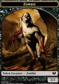 Zombie // Elephant Double-Sided Token [Commander 2015 Tokens] | Impulse Games and Hobbies