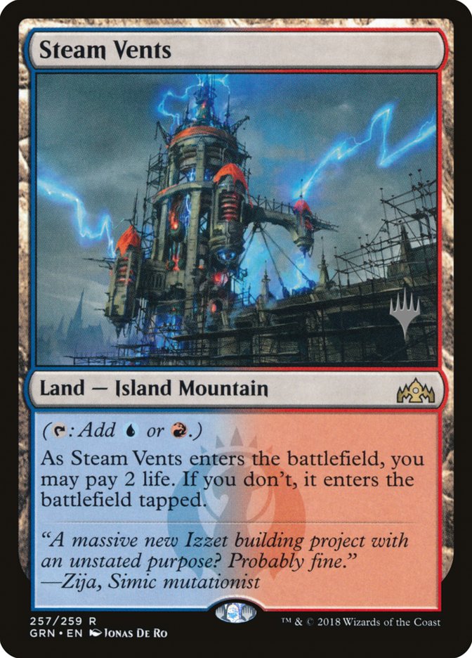 Steam Vents (Promo Pack) [Guilds of Ravnica Promos] | Impulse Games and Hobbies