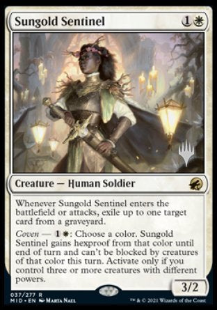 Sungold Sentinel (Promo Pack) [Innistrad: Midnight Hunt Promos] | Impulse Games and Hobbies