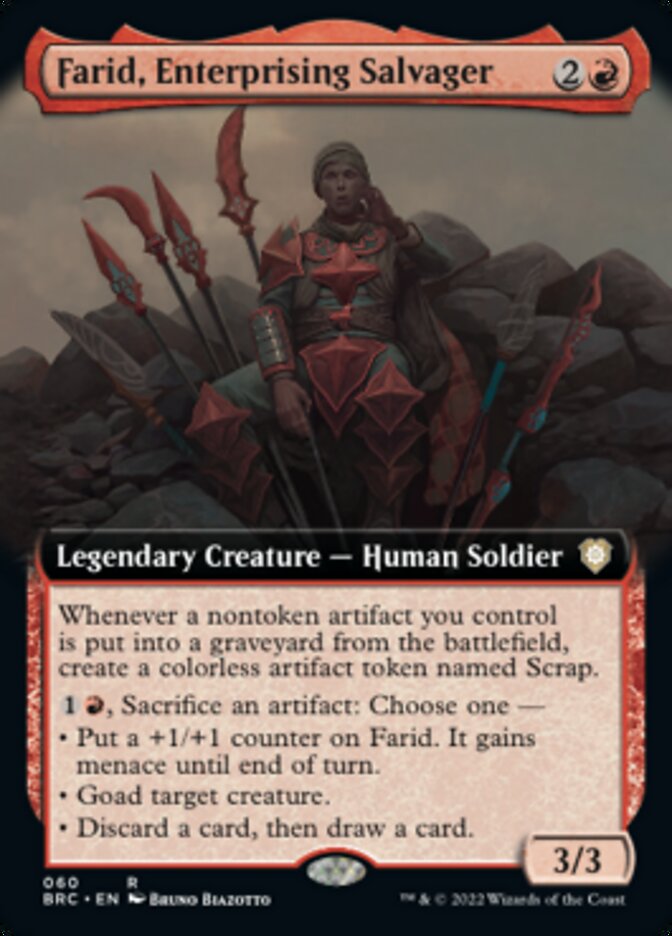 Farid, Enterprising Salvager (Extended Art) [The Brothers' War Commander] | Impulse Games and Hobbies