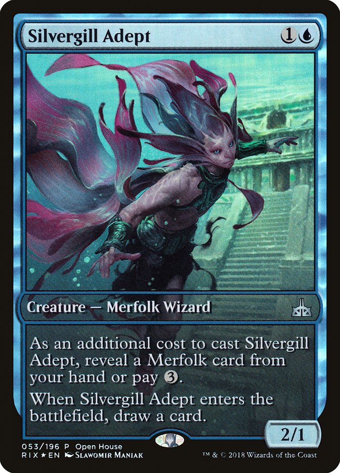 Silvergill Adept (Open House) (Extended Art) [Rivals of Ixalan Promos] | Impulse Games and Hobbies