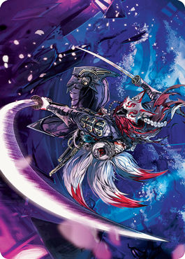 Blade-Blizzard Kitsune Art Card [Kamigawa: Neon Dynasty Art Series] | Impulse Games and Hobbies