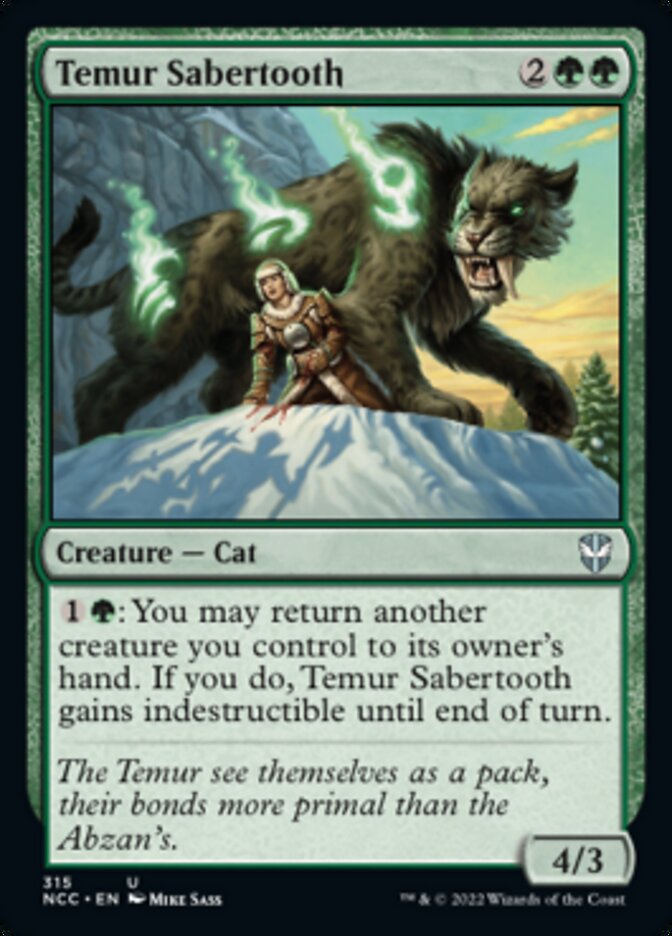 Temur Sabertooth [Streets of New Capenna Commander] | Impulse Games and Hobbies