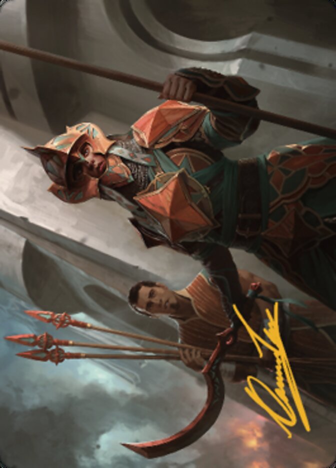 Siege Veteran Art Card (Gold-Stamped Signature) [The Brothers' War Art Series] | Impulse Games and Hobbies