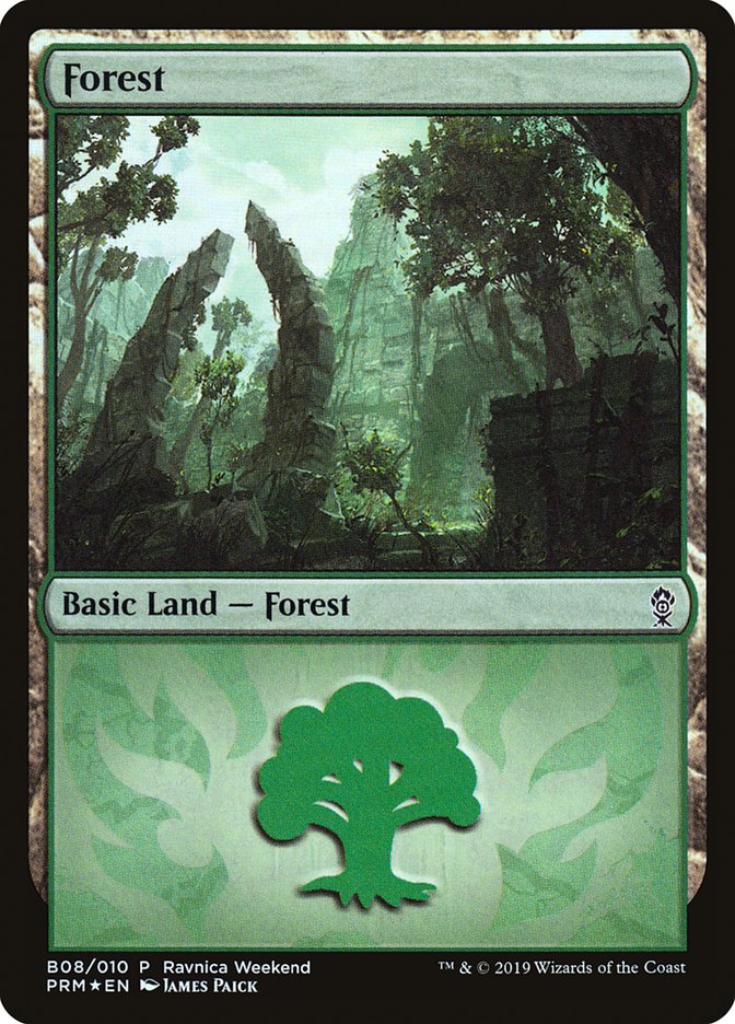 Forest (B08) [Ravnica Allegiance Guild Kit] | Impulse Games and Hobbies