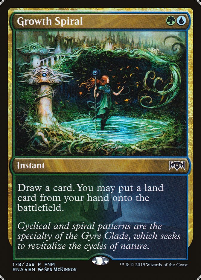 Growth Spiral (FNM) [Ravnica Allegiance Promos] | Impulse Games and Hobbies