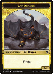 Cat Dragon // Dragon (007) Double-sided Token [Commander 2017 Tokens] | Impulse Games and Hobbies