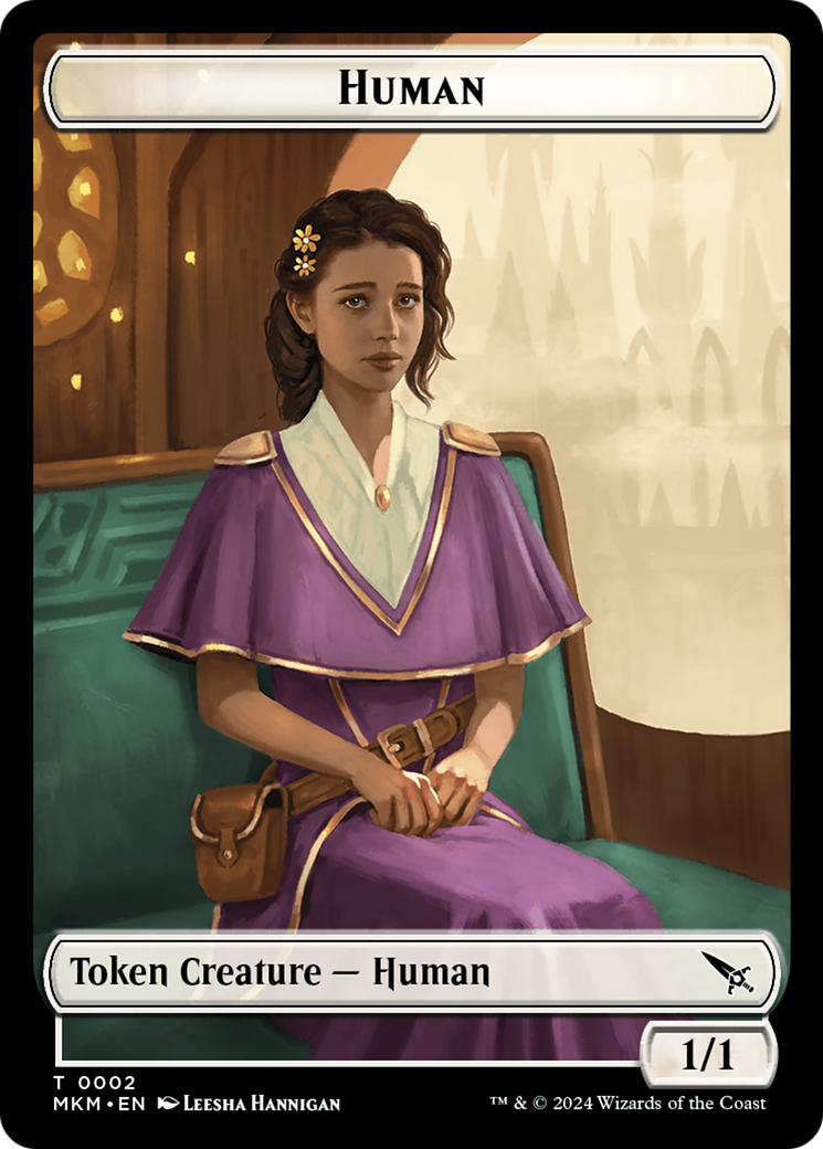 Human // Ogre Double-Sided Token [Murders at Karlov Manor Commander Tokens] | Impulse Games and Hobbies