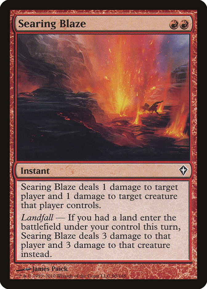 Searing Blaze [Worldwake] | Impulse Games and Hobbies