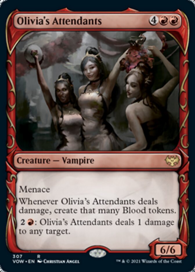 Olivia's Attendants (Showcase Fang Frame) [Innistrad: Crimson Vow] | Impulse Games and Hobbies