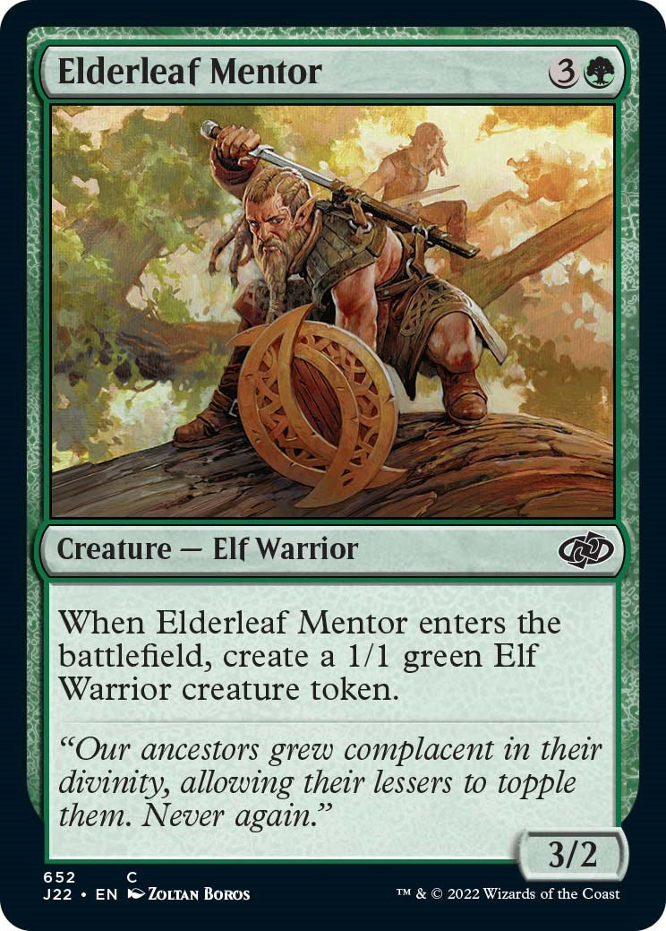 Elderleaf Mentor [Jumpstart 2022] | Impulse Games and Hobbies