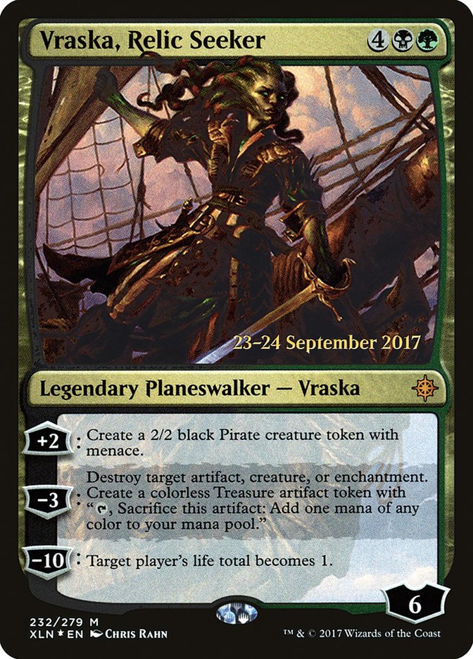 Vraska, Relic Seeker  [Ixalan Prerelease Promos] | Impulse Games and Hobbies