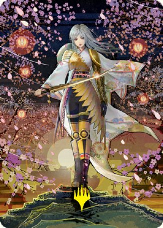 The Wandering Emperor 2 Art Card (Gold-Stamped Signature) [Kamigawa: Neon Dynasty Art Series] | Impulse Games and Hobbies