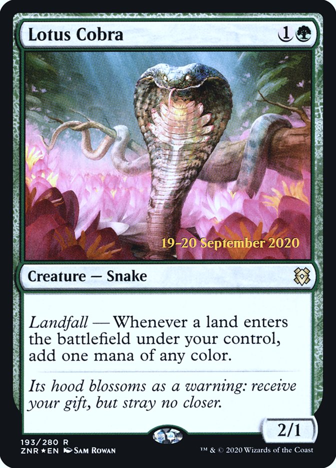 Lotus Cobra  [Zendikar Rising Prerelease Promos] | Impulse Games and Hobbies