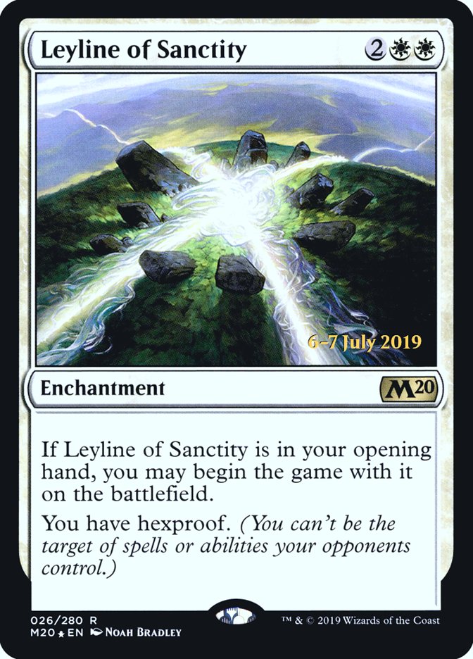 Leyline of Sanctity  [Core Set 2020 Prerelease Promos] | Impulse Games and Hobbies